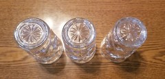 7 Early American Prescut Tumblers Anchor Hocking 4 oz Juice Glasses 4″x2.5” EAPC