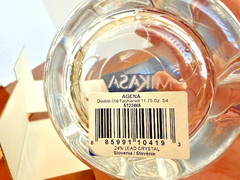 Set Of 4 Mikasa AGENA 5122465 Double Old Fashioned Crystal Glasses Slovenia NEW