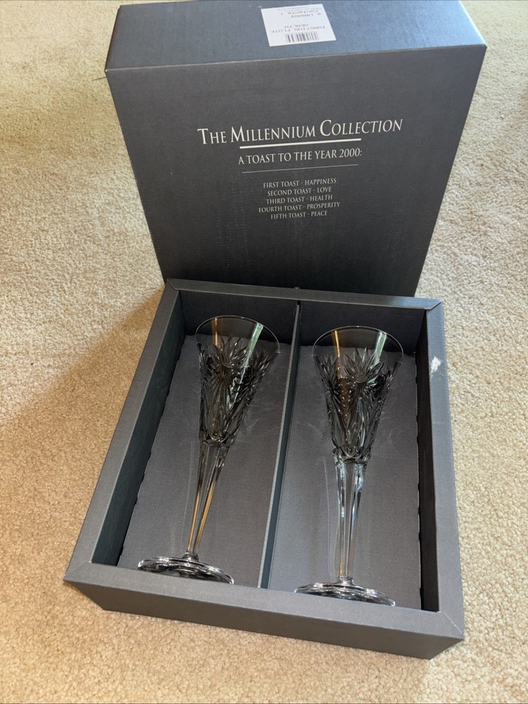 Waterford Crystal The Millennium Collection A Toast To The Year 2000 New In Box