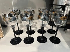 RARE Vintage French Wine Glasses, Julie by Luminarc Set of 8 RARE VINTAGE