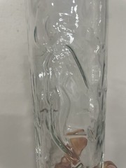 7″ Clear Libbey Dancing Nudes Glass/Mint Julep glass with Raised Dancers. READ