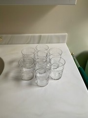7 Vintage Bryce Brothers Crystal «Laurel» Tumblers with Optic