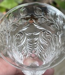 Hawkes Cut Glass Rock Crystal Rose Pattern Sherry or Cordial Amazing Cutting ￼