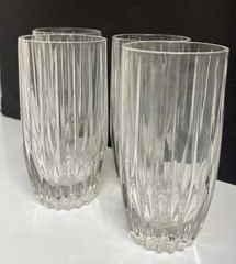 Mikasa Crystal Park Lane Highball Glasses Set of 4.
