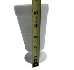 Vintage Milk Glass Harvest Grape Footed Goblet Tumbler 5.75″ H 3″ W