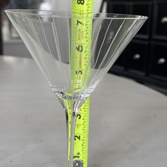 Pair Of Designs ~ Mikasa «CHEERS» Martini Glasses ~ 7 1/4″ Tall