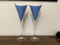 2 Marquis by Waterford Crystal 11″ Celebration Starburst Champagne Flute Glasses