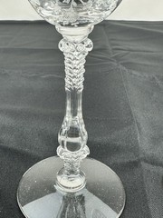 Cambridge Rose Point Etched Liquor Cocktail Glass Set Of 2 clear 6″ tall