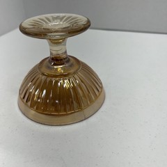 Vintage – Depression Glass Carnival Marigold Champagne Coupe Dessert Glassware