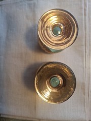 Vintage Blue Murano Tre Fuochi Liquer Glasses With 24k Gold Trim And Floral …