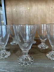 Set of 8 Anchor Hocking Berwick Boopie 4 oz Cordial, Juice, Wine, Glasses 4.5”
