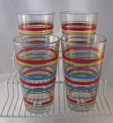 Fiesta Scarlet Set of 4 Tumblers Coolers 14 ounce Glass HLC