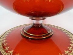 Gold Ruby Table Centerpiece Bowl Circa 1825 AL-27