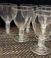 Charming Hazel Atlas Vintage Juice Wine Multipurpose Glasses #110 Set Of 9