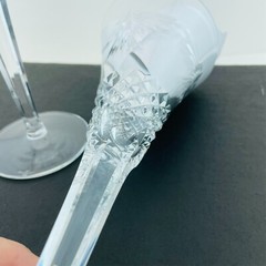 Waterford Crystal Champagne Flutes The Millennium Collection PEACE Dove Pair
