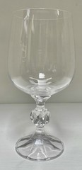Crystal Water Goblet Claudia By Import Associates Made In Poland Blown Glass