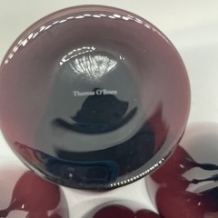 Thomas O’Brien Art Glass Purple Amethyst Goblets Set of 4