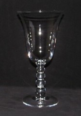 Imperial Glass Co. CANDLEWICK Stem No.3400 Crystal Tall Water Goblet