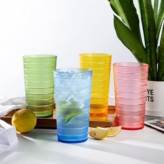 22-ounce Plastic Restaurant-Style Beverage Tumblers Water 22 ounce Mixed-Color