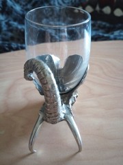Frankli Wild Royal Selangor Elephant Sculpted Art Pewter Shot Glass