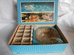 Hazel Atlas punch bowl cups set NIB wedding party shower buffet Williamsport