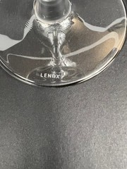 Lenox Crystal Tuscany Martini Glass Extra Tall 8.75” Set Of 2