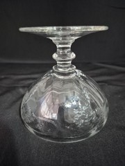 LOW SHERBET THISTLE BY BOHEMIA CRYSTAL CRYSTALEX ETCHED GLASS SET OF 3