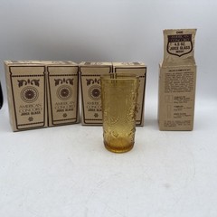 Amber Glass American Concord Juice 4 Oz. Tumbler P&G – Set Of 5