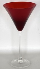 Lenox Holiday Gems Ruby Martini Glass Long Stem 8.75″ Red Crystal Replacement