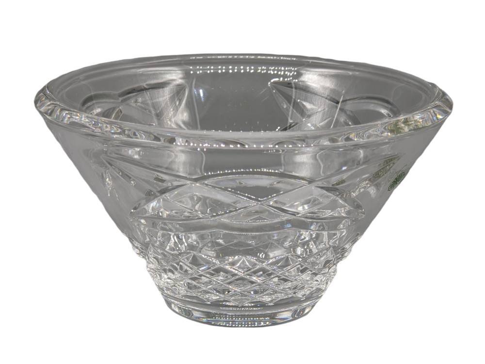 Galway Irish Crystal Candy Nut Trinket Dish Bowl Celtic Love Knot 5″ Diameter