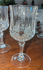 Elegant Vtg Cristal d’ Arques Longchamp 6 oz Crystal Wine Glass 6.5” Excellent