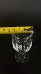 Vintage Set of 5 Vintage Clear Glass Cordial Sherry Glasses 4.5″ Stemmed Shot