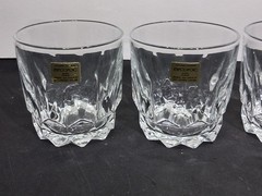 NEW Vintage Arcoroc Artic on the Rocks Whiskey Glasses 5 Oz Set of 4 France