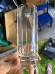 4 Luigi Bormioli 13 oz Crystal Hi-Ball Tumblers HANDEL Pattern Italy NEW in Box