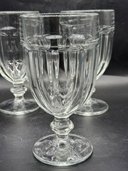 Vintage Set of 4 Libbey Gibraltar Duratuff 16 oz Iced Tea Water Goblets Glasses