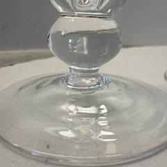 Set Of 3 Vintage Imperial Candlewick Footed Parfait Glass 3.75” Clear Stemware