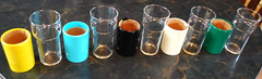 MCM Set 5 KraftWare MULTICOLOR ThermaKool INSULATED TUMBLER GLASS Henry & Miller