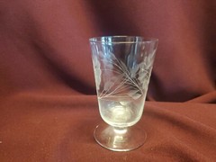 Vintage Floral Juice Glasses Barware set of 5 – 4 oz – Cornflower by Hughs