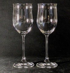 WATERFORD Marquis VINTAGE WHITE WINE GLASSES, Blown Crystal, 8 5/8″, 10 oz, 2 PC