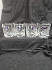 NEW Set of 4 MARQUIS by Waterford Bicchieri Sparkle Double Old Fashioned Glasses