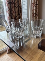 Set of 4 Whiskey Old Fashioned Cocktail Glass Tumblers, Italy 45