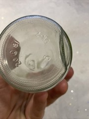 VINTAGE Paul Mason Clear Glass Milk Bottle Wine Carafe 9.75″ Stamped Since 1852