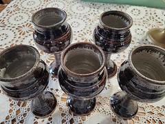Artisan Studio Potter Goblet Set