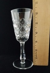 Lenox Starfire, Galaxy Cut Crystal Cordial Glass, 6 1/4″ EUC
