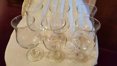 6 water stemmed goblets 10 0z. Clear..beautiful.