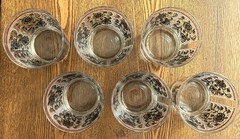 1960’s MCM LIBBEY ELCYDA Set of 6 Low Ball Cocktail Glasses