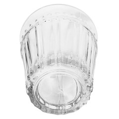 Anchor Hocking OLIVIA ISABELLA Clear Vertical Lines Dots 4” Glass Tumbler MINT