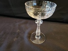Libbey Rock Sharpe Crystal Frontenac Champagne /Sorbet Glasses
