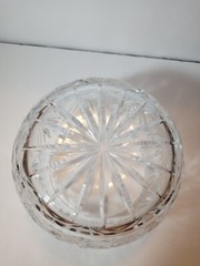 Cut Crystal Bowl Elongated 5″ Tall x 6 1/2″ W x 5 1/2 opening 3.8 lbs Edinburgh