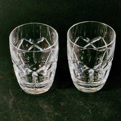 WATERFORD KERRY 7 Oz FLAT TUMBLERS, 3 5/8″, Made In IRELAND, 2PCS